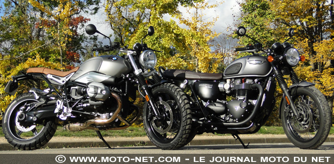 Duel nineT Scrambler Vs T120 Black : t'as le look bobo !
