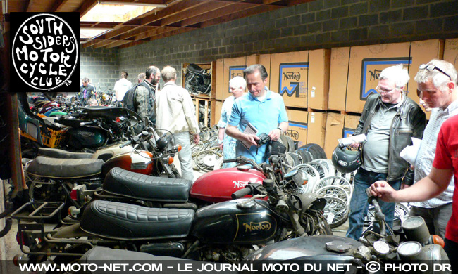 Des Norton commando neuves de 1975 tout juste découvertes... en 2010