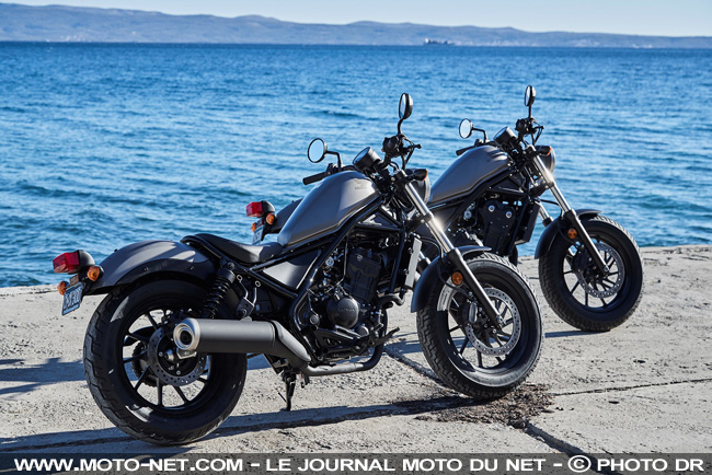 Honda crée la surprise avec un nouveau custom CMX 500 Rebel accessible aux permis A2