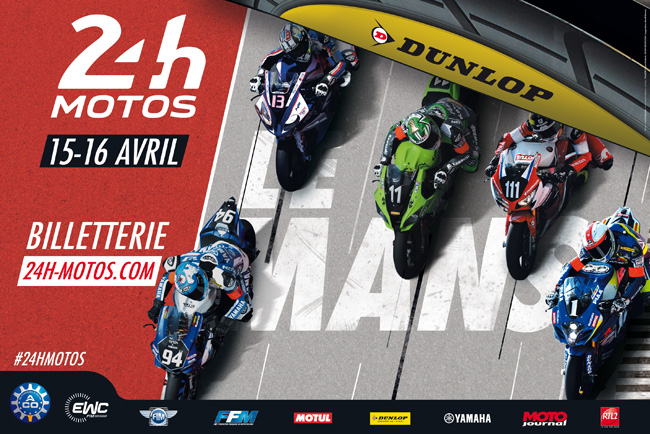 l'affiche des 24 Heures Motos 2017