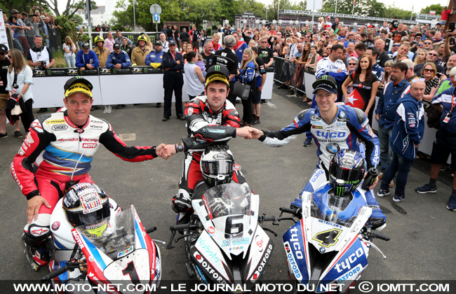 McGuinness, Dunlop et Hutchy - Vidéo moto : Tourist Trophy 2017, le combat du siècle
