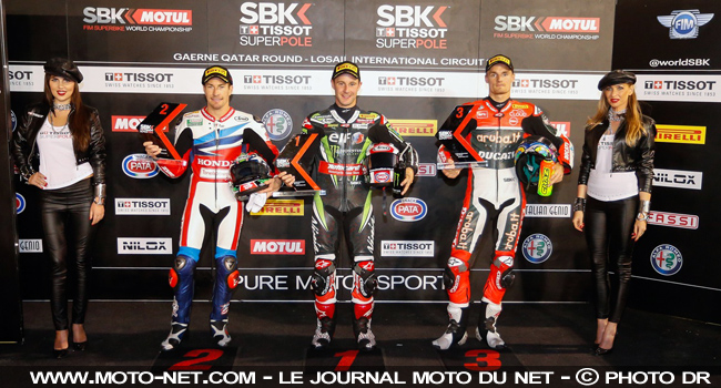 Hayden, Rea et Davies - Superpole Losail : Rea en pole pour son second titre