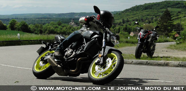 Duel CB650F Vs MT-07 : le roadster 4-pattes Honda contre le CP2 Yamaha