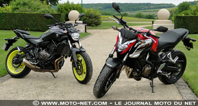 Duel CB650F Vs MT-07 : le roadster 4-pattes Honda contre le CP2 Yamaha