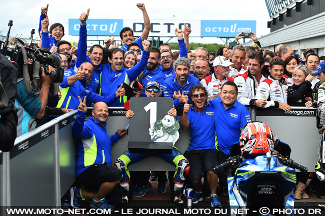 Suzuki à Silverstone sur le circuit de sa première victoire MotoGP !