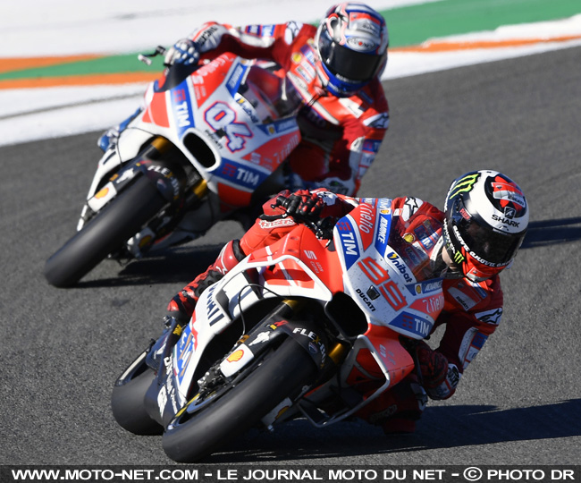 GP de Valence MotoGP - Dovizioso (abandon) : Finalement c'était positif que Lorenzo soit devant moi
