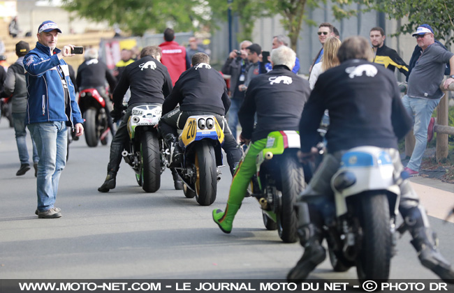 Les anciennes vedettes des Grand Prix Moto étaient de sortie au Mans