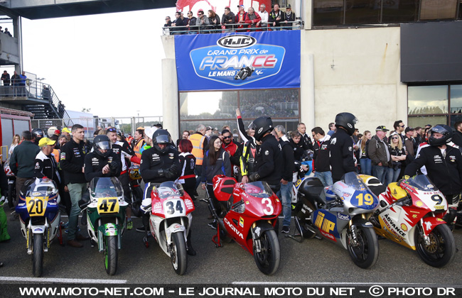 Les anciennes vedettes des Grand Prix Moto étaient de sortie au Mans