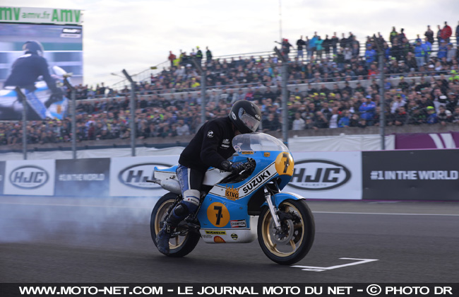 Les anciennes vedettes des Grand Prix Moto étaient de sortie au Mans