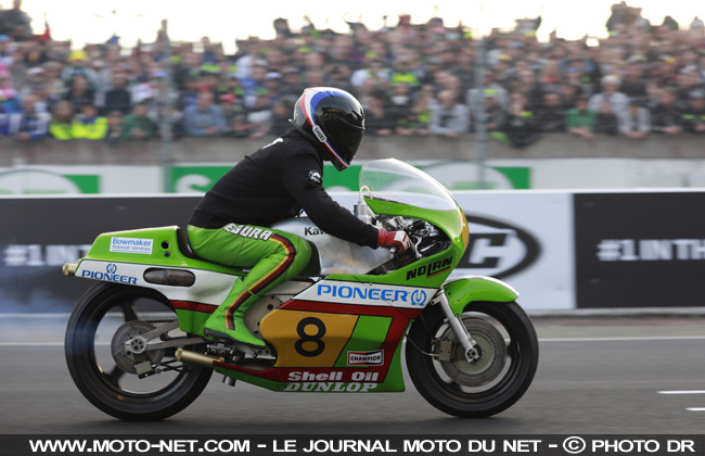 Les anciennes vedettes des Grand Prix Moto étaient de sortie au Mans