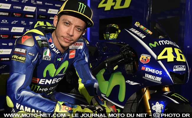 Rossi hospitalisé après une chute en motocross