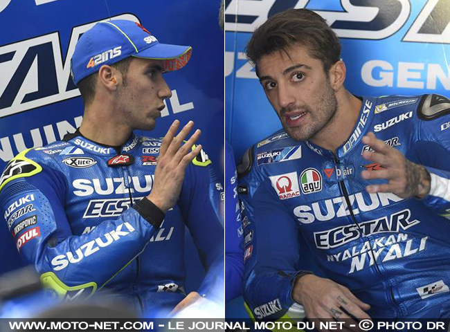 Andrea Iannone et Alex Rins, Suzuki Ecstar