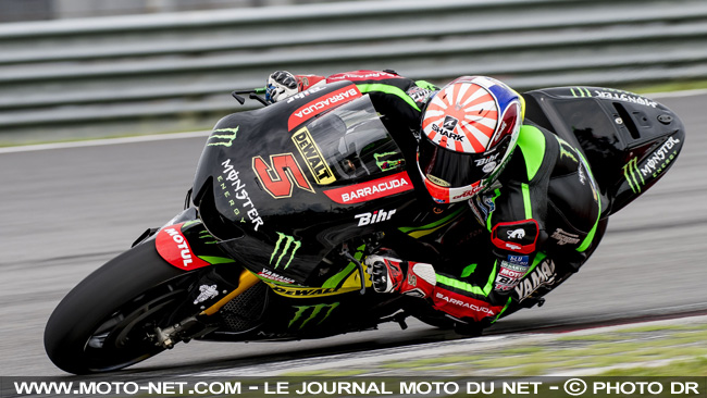 5ème temps de Johann Zarco sur la Yamaha Tech3