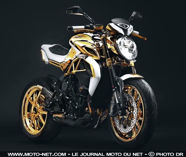  Moto en or : MV Agusta dévoile un Dragster 800 RR Gold