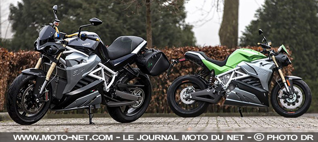 Les motos électriques Energica Ego et Eva commercialisées en France