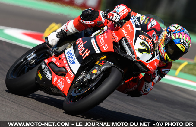 WSBK Italie (1) : tapis et drapeau rouges pour Davies 
