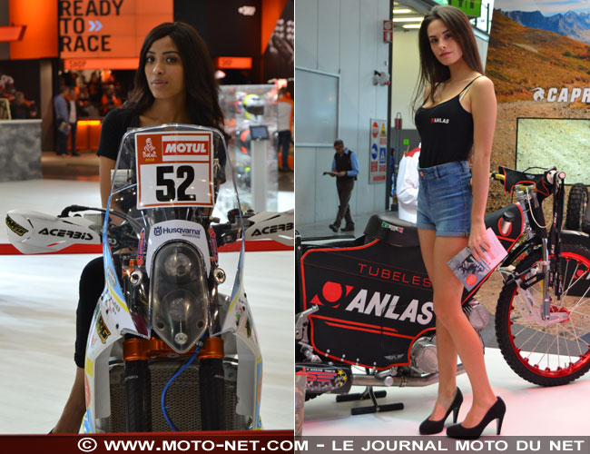 Les plus belles hôtesses du salon EICMA de Milan