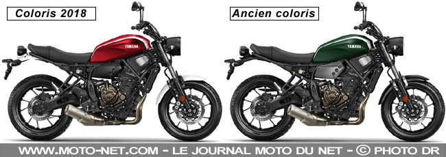  Les Yamaha XSR700 et XSR900 se payent un coup de rouge pour 2018