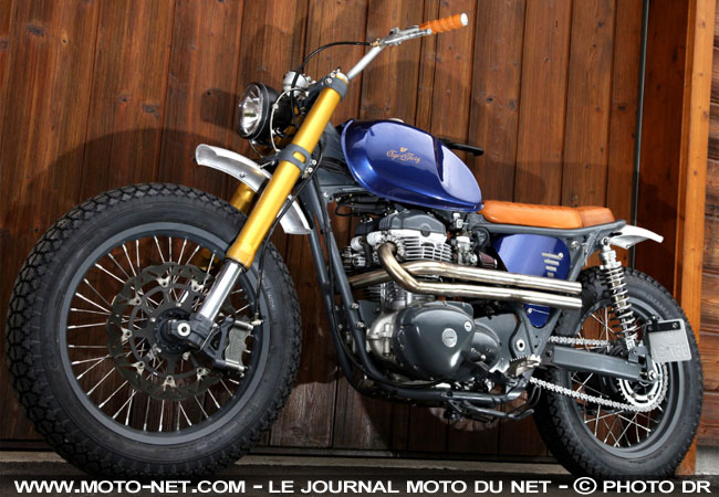 Kawasaki W650 Tracker Age of Glory par Egerie Moto