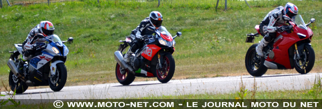  Comparatif Superbike 2018 : Aprilia RSV4 RF Vs BMW S1000RR Vs Ducati Panigale V4 S