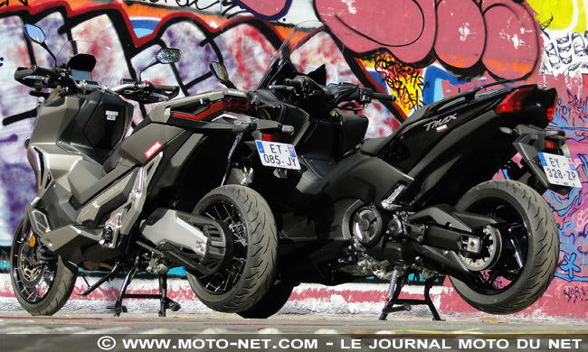 Duel Honda X-Adv Vs Yamaha Tmax : moto, scooter ou les deux ?