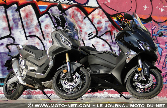 Duel Honda X-Adv Vs Yamaha Tmax : moto, scooter ou les deux ?