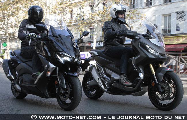 Duel Honda X-Adv Vs Yamaha Tmax : moto, scooter ou les deux ?