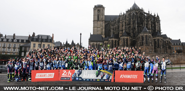 Les motos des 24H en plein centre-ville du Mans