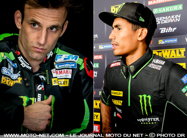 Johann Zarco et Hyafizh Sahrin