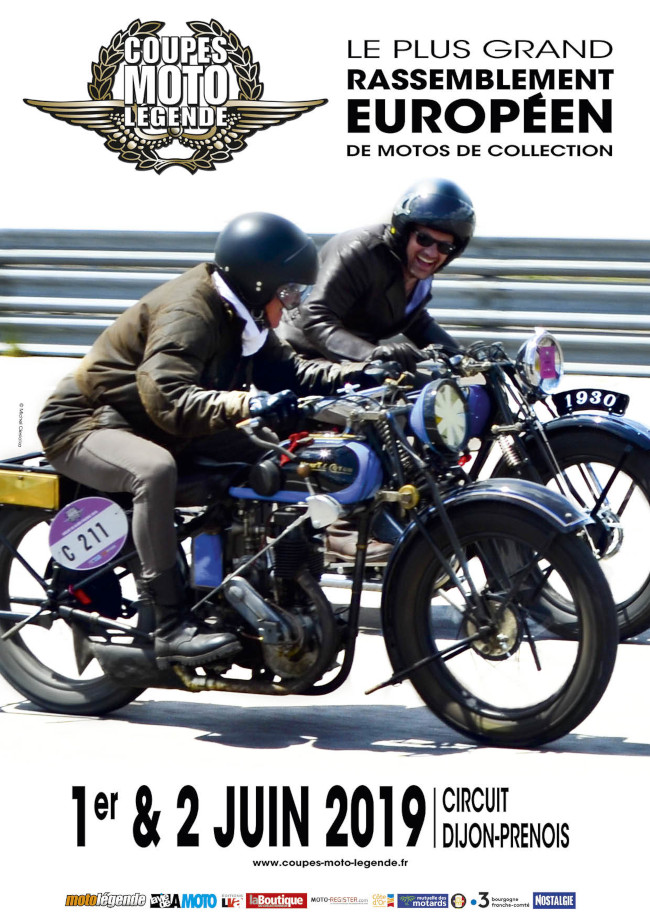 Prochaines Coupes Moto Légende les 1er et 2 juin 2019 à Dijon