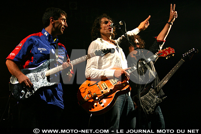 Chrisophe Guyot sur scène au Bol d'Or 2005