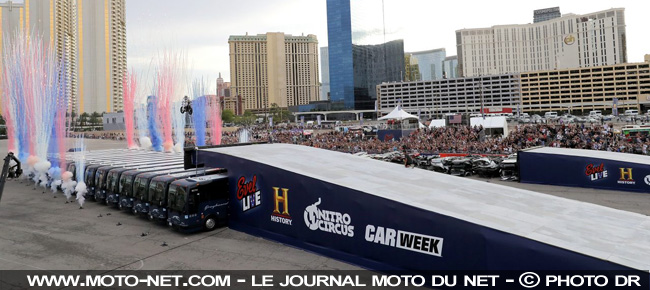 [Vidéos] Sauts à moto : Travis Pastrana rend hommage à Evel Knievel