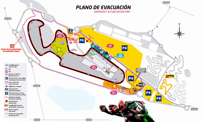 Les horaires du WorldSBK à Aragon ce week-end