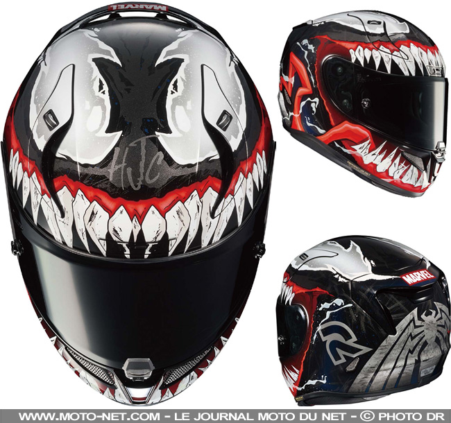 Casques - Nouvelle décoration du casque moto HJC RPHA 11 : Venom 2