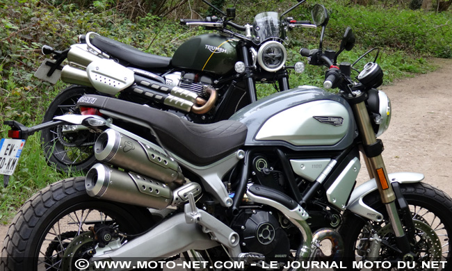  Duel Ducati 1100 Vs Triumph 1200 XC : Scrambler contre Scrambler