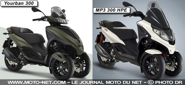  Essai MP3 300 HPE : le scooter trois-roues compact de Piaggio