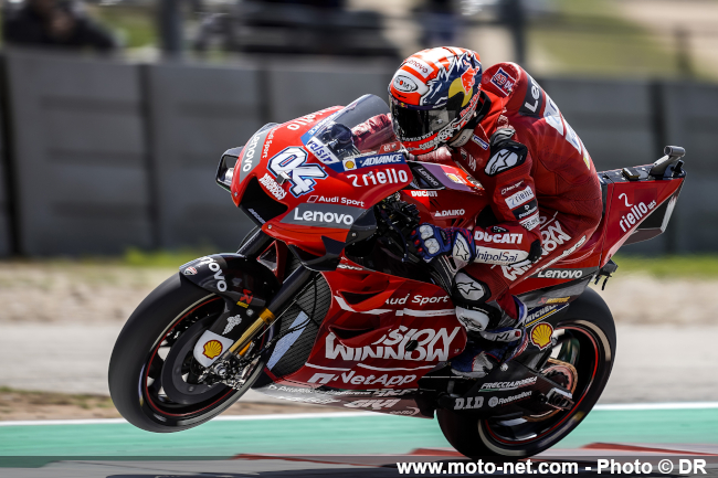 Andrea Dovizioso, Ducati officielle n°4 (13ème en qualifs et 4ème en course)