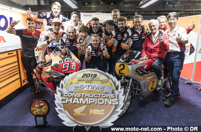 Marc Marquez, Honda officielle n°93 (1er en qualifs, 1er en course et champion du monde 2019) : J'ai dû ralentir un peu