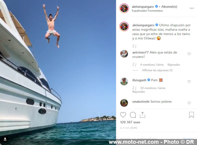 Eté 2019 : les vacances des pilotes MotoGP