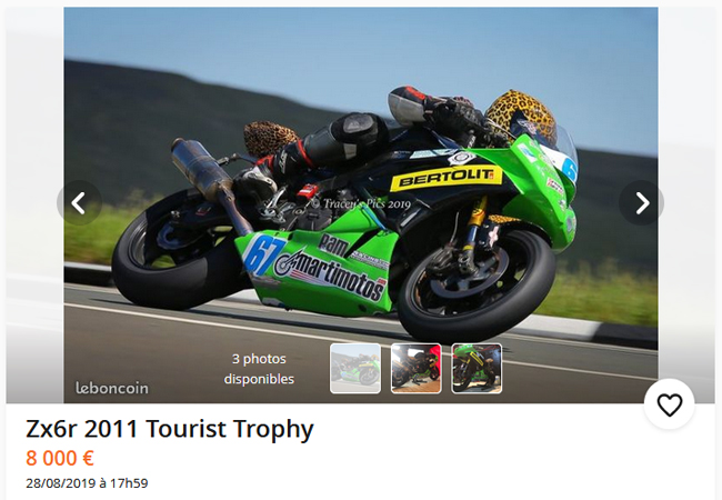  Motos - très - sportives à vendre : ZX-6R et SuperTwin du Tourist Trophy 2019