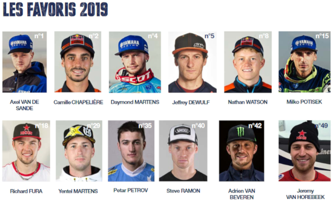 Favoris moto sur l'Enduropale du Touquet 2019