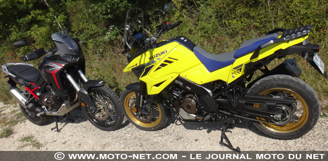 Africa Twin 1100 Vs V-Strom 1050 XT : maxitrail Honda ou Suzuki, lequel est le plus fort ?