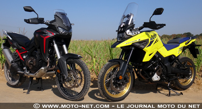 Africa Twin 1100 Vs V-Strom 1050 XT : maxitrail Honda ou Suzuki, lequel est le plus fort ?