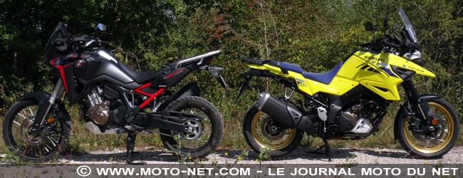 Africa Twin 1100 Vs V-Strom 1050 XT : maxitrail Honda ou Suzuki, lequel est le plus fort ?