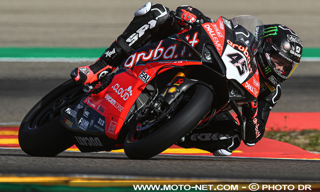  Test Aragon WSBK 2020 : le champion anglais Redding dans la roue de Rea 