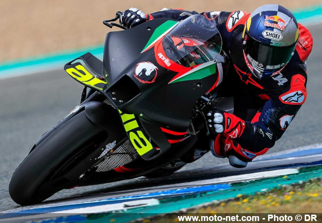  Premières images de Dovizioso sur l’Aprilia RS-GP à Jerez