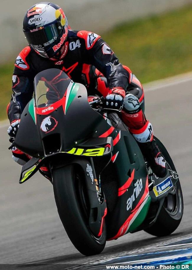  Premières images de Dovizioso sur l’Aprilia RS-GP à Jerez