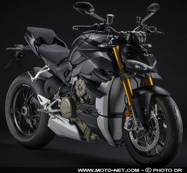  Les Ducati Streetfighter V4 sont un peu plus vert en 2021, le S tout noir 
