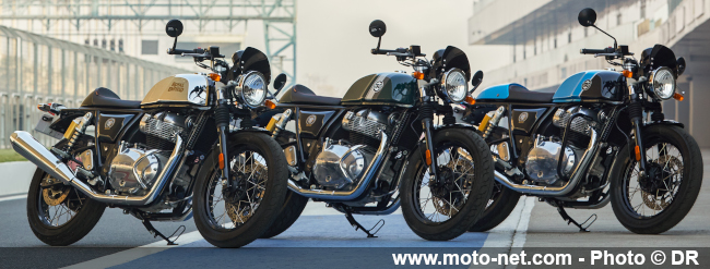  Royal Enfield Twin 650 : Euro 5 et 5 coloris pour l’Interceptor et la Continental GT 