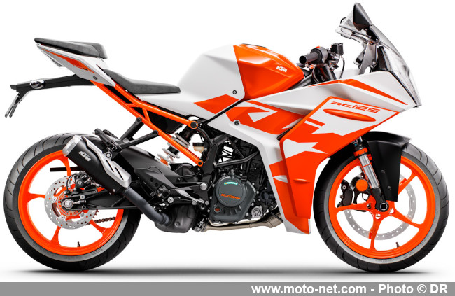  KTM affûte ses petites motos sportives RC125 et RC390 en 2022